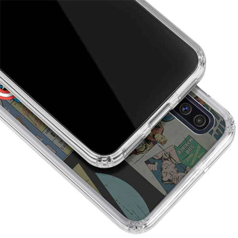 Marvel Classic Comics Avengers Assemble Galaxy A50 Clear Case